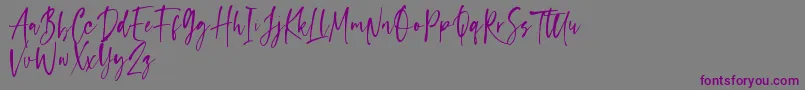 capappa Font – Purple Fonts on Gray Background