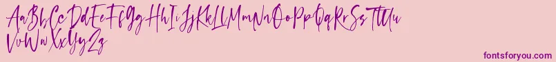 capappa Font – Purple Fonts on Pink Background