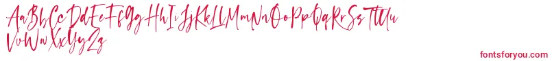 capappa Font – Red Fonts on White Background