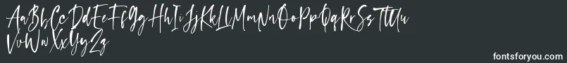 capappa Font – White Fonts on Black Background