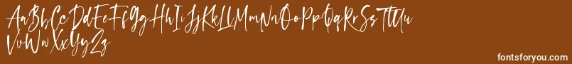 capappa Font – White Fonts on Brown Background