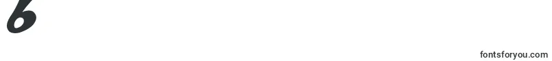 Czcionka NextUpsBlack – czcionki cyfry 6