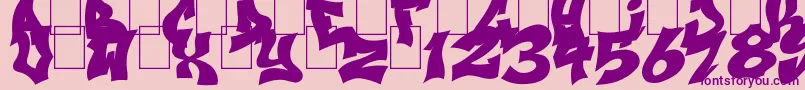 NextUpsBlack Font – Purple Fonts on Pink Background