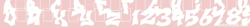 NextUpsBlack Font – White Fonts on Pink Background