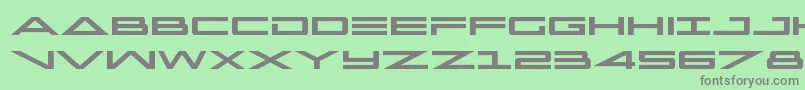 capella Font – Gray Fonts on Green Background