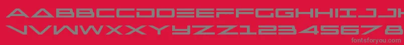 capella Font – Gray Fonts on Red Background