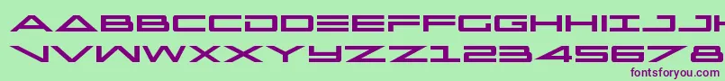 capella Font – Purple Fonts on Green Background