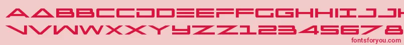 capella Font – Red Fonts on Pink Background