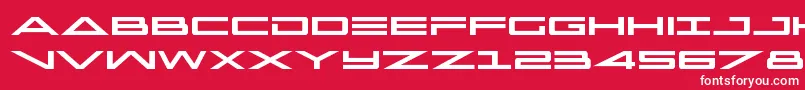 capella Font – White Fonts on Red Background