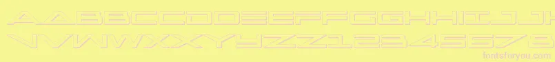 Więcej informacji o czcionce capella3d Czcionka capella3d – różowe czcionki na żółtym tle
