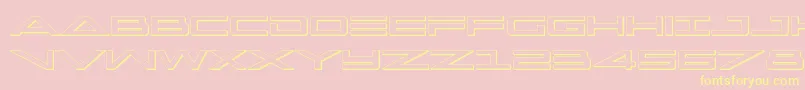 capella3d Font – Yellow Fonts on Pink Background