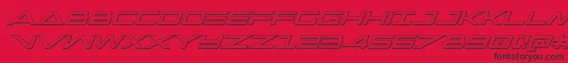 More about capella3dcondital Font capella3dcondital Font – Black Fonts on Red Background