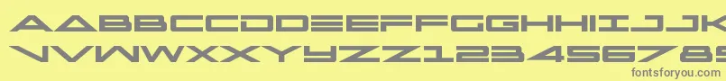 Czcionka capellabold – szare czcionki na żółtym tle