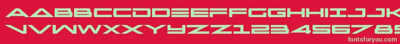 capellabold Font – Green Fonts on Red Background