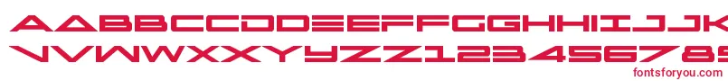 Czcionka capellabold – czerwone czcionki na białym tle