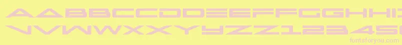 Шрифт capellaboldexpand – розовые шрифты на жёлтом фоне