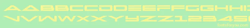 Police capellaboldexpand – polices jaunes sur fond vert