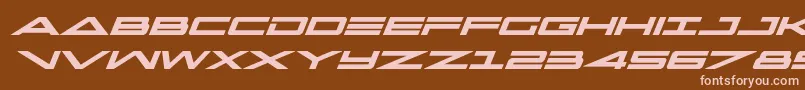 capellaboldital Font – Pink Fonts on Brown Background