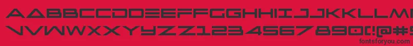 capellacond Font – Black Fonts on Red Background