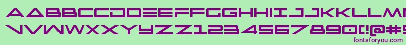 capellacond Font – Purple Fonts on Green Background