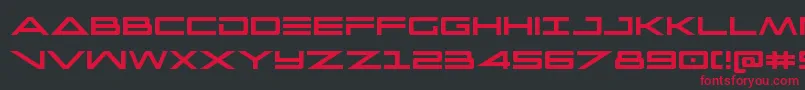 フォントcapellacond – 黒い背景に赤い文字