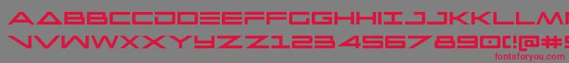 capellacond Font – Red Fonts on Gray Background