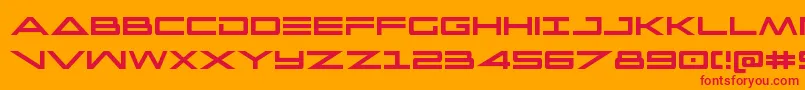 フォントcapellacond – オレンジの背景に赤い文字