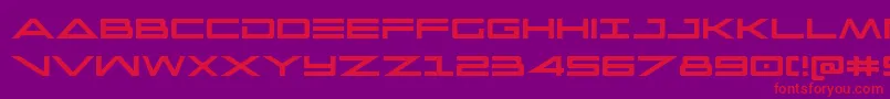 フォントcapellacond – 紫の背景に赤い文字