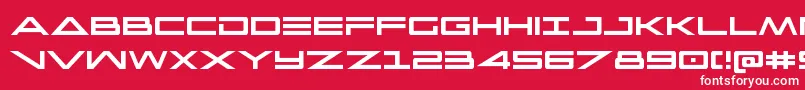 capellacond Font – White Fonts on Red Background
