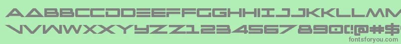 capellacondbold Font – Gray Fonts on Green Background