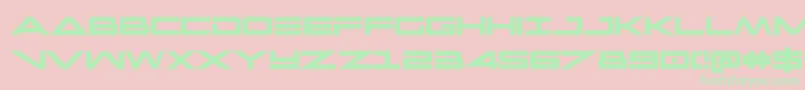 capellacondbold Font – Green Fonts on Pink Background