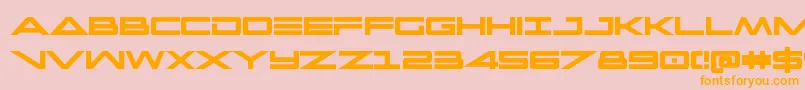 capellacondbold Font – Orange Fonts on Pink Background