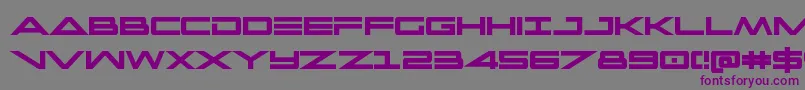 capellacondbold Font – Purple Fonts on Gray Background