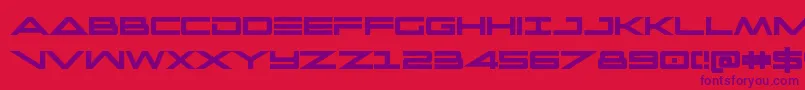 capellacondbold Font – Purple Fonts on Red Background