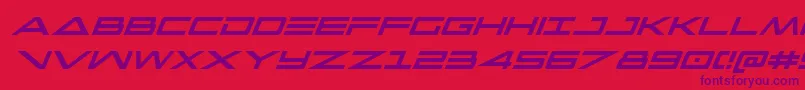 capellacondital Font – Purple Fonts on Red Background