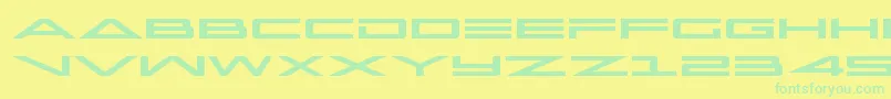 capellaexpand Font – Green Fonts on Yellow Background