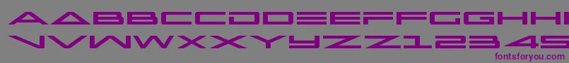 フォントcapellaexpand – 紫色のフォント、灰色の背景