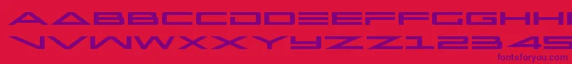 capellaexpand Font – Purple Fonts on Red Background
