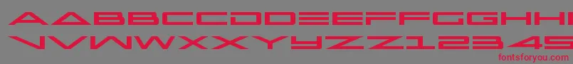 capellaexpand Font – Red Fonts on Gray Background