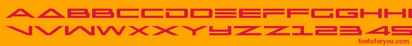 capellaexpand Font – Red Fonts on Orange Background