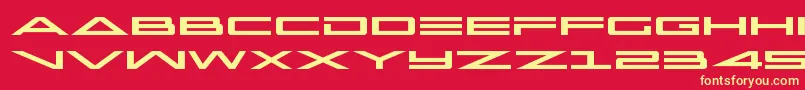 capellaexpand Font – Yellow Fonts on Red Background