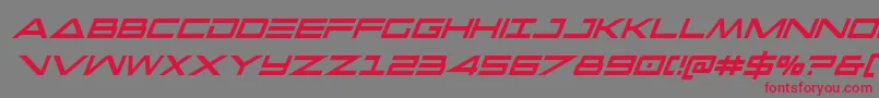 capellaextracondital Font – Red Fonts on Gray Background