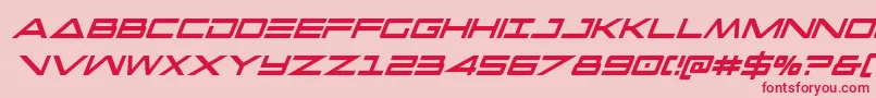 capellaextracondital Font – Red Fonts on Pink Background