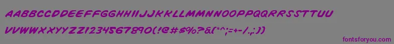 VigilanteNotes Font – Purple Fonts on Gray Background