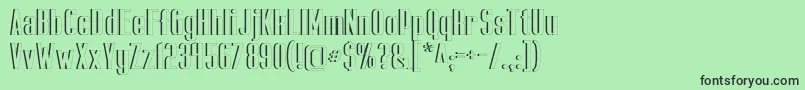 CapicolaSansishOpen-Schriftart – Schwarze Schriften auf grünem Hintergrund