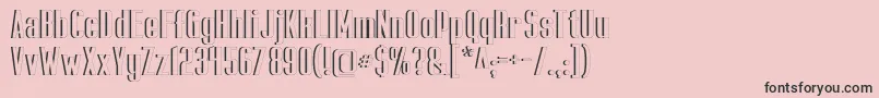 CapicolaSansishOpen Font – Black Fonts on Pink Background