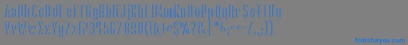 CapicolaSansishOpen Font – Blue Fonts on Gray Background