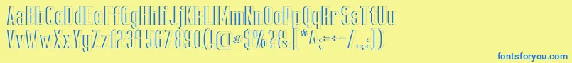 CapicolaSansishOpen Font – Blue Fonts on Yellow Background