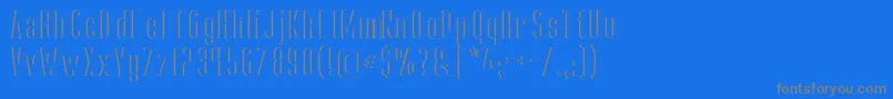 CapicolaSansishOpen Font – Gray Fonts on Blue Background