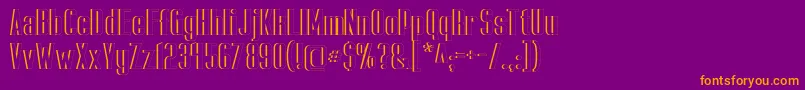 CapicolaSansishOpen Font – Orange Fonts on Purple Background